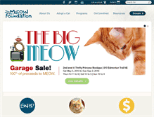 Tablet Screenshot of meowfoundation.com